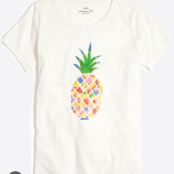 J. Crew Tops - J.Crew pineapple shirt